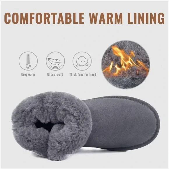 Barerun Kids Snow Boots For Boys Girls Toddler Winter Outdoor Boots Waterproof W